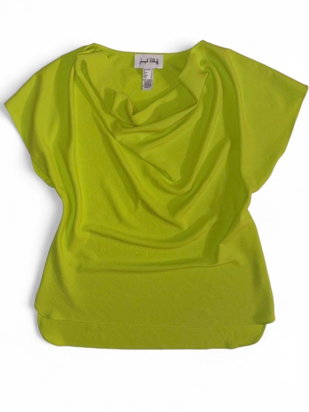 Joseph Ribkoff Bright Limestone Green Cowl Neck Women's Top